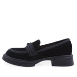 Pantofi Dama Casual Anna Viotti Piele Intoarsa D105-4199D-LV130-TL-03+X34 Negru