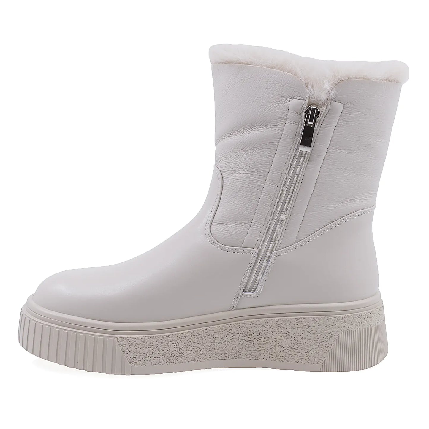 Ghete Dama Casual Anna Viotti Piele Naturala D106-F11626-C7955-1OB Bej