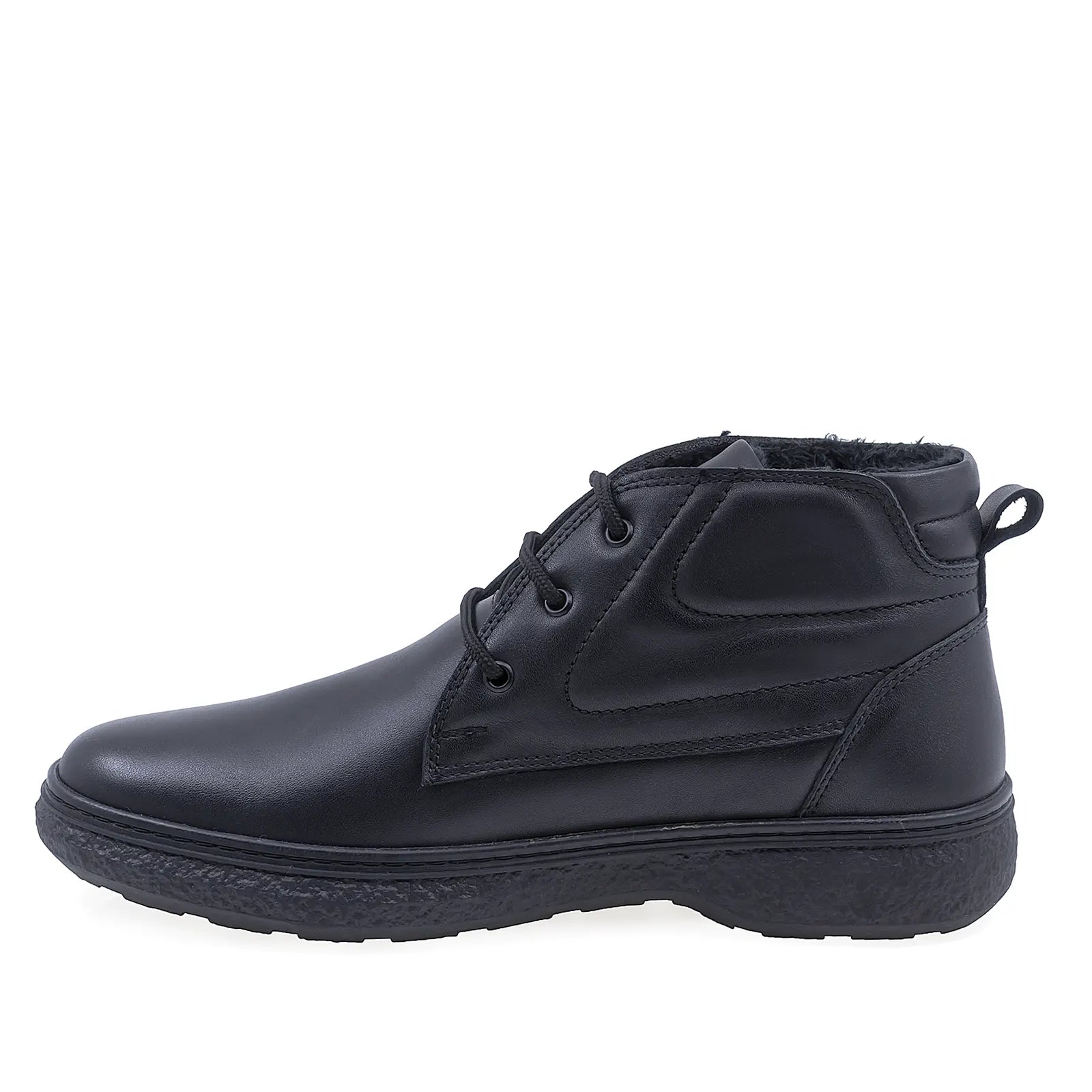 Ghete barbati casual Goretti piele naturala B69-483 negru
