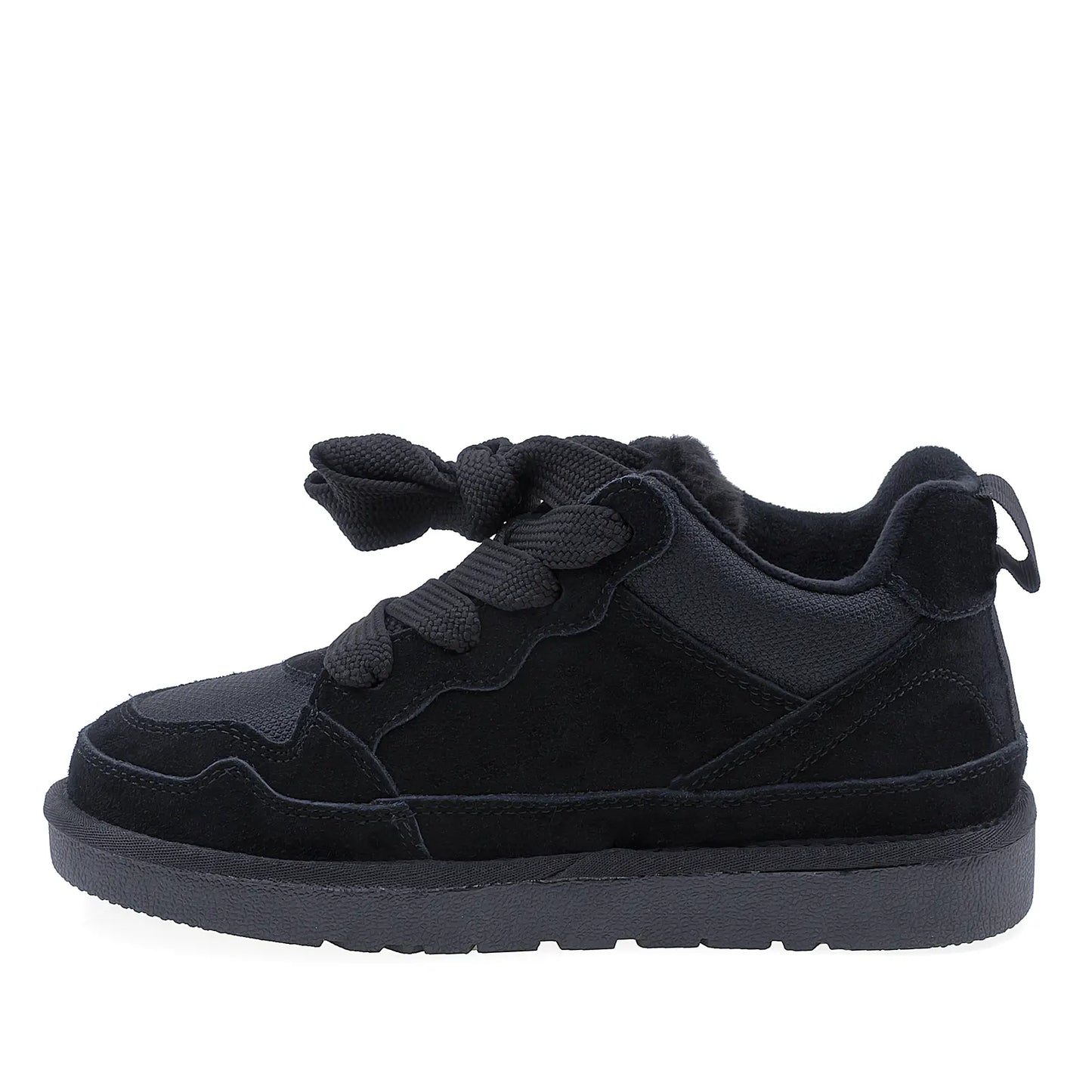 Pantofi Dama Casual Anna Viotti Piele Intoarsa D114-PK2690-1 Negru