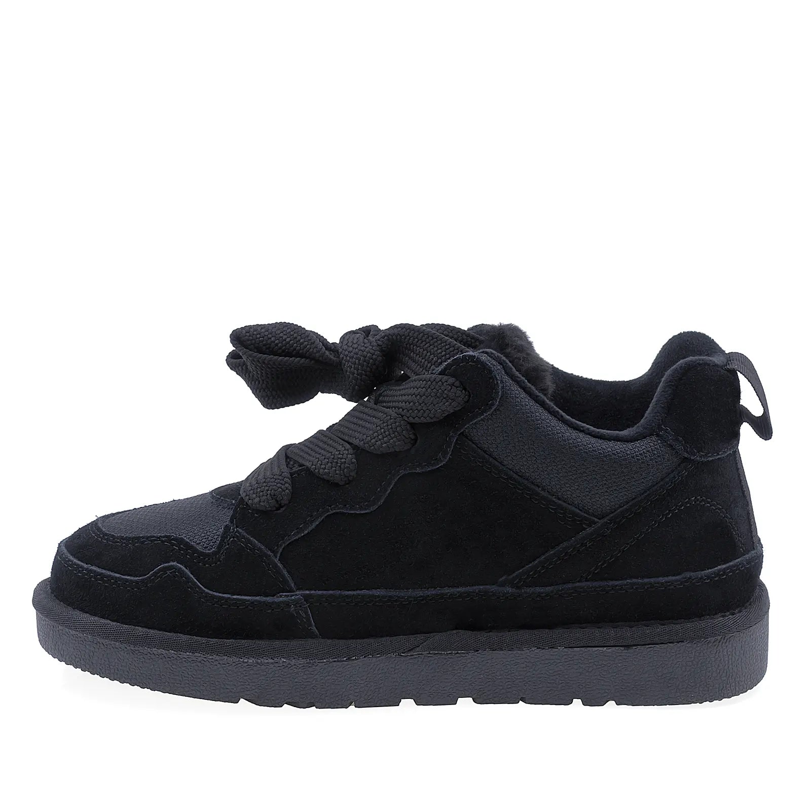 Pantofi Dama Casual Anna Viotti Piele Intoarsa D114-PK2690-1 Negru