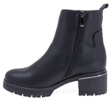 Ghete Dama Casual Anna Viotti Piele Naturala D2742 Negru