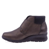 Botine Dama Casual Rieker Piele Naturala L4884-90 Auriu