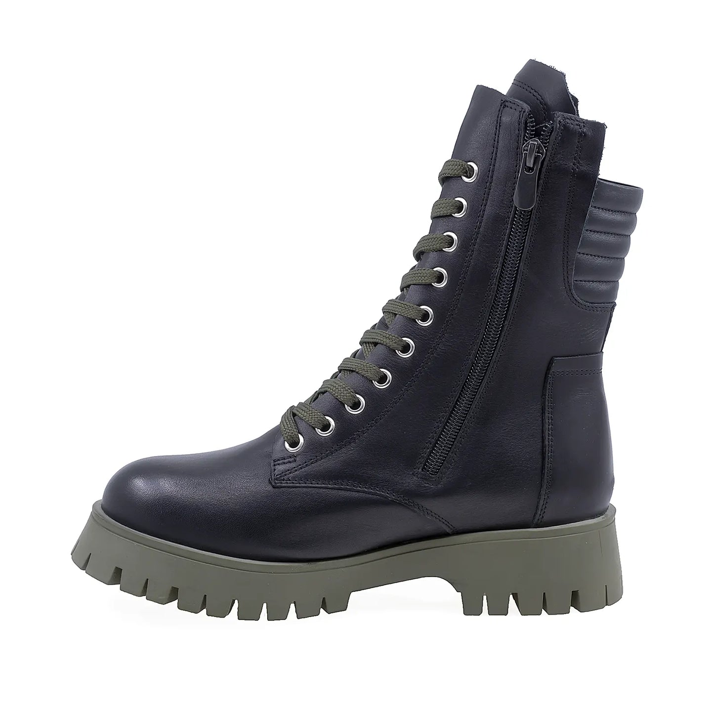 Ghete Dama Casual Anna Viotti Piele Naturala D19-5013-1 Negru