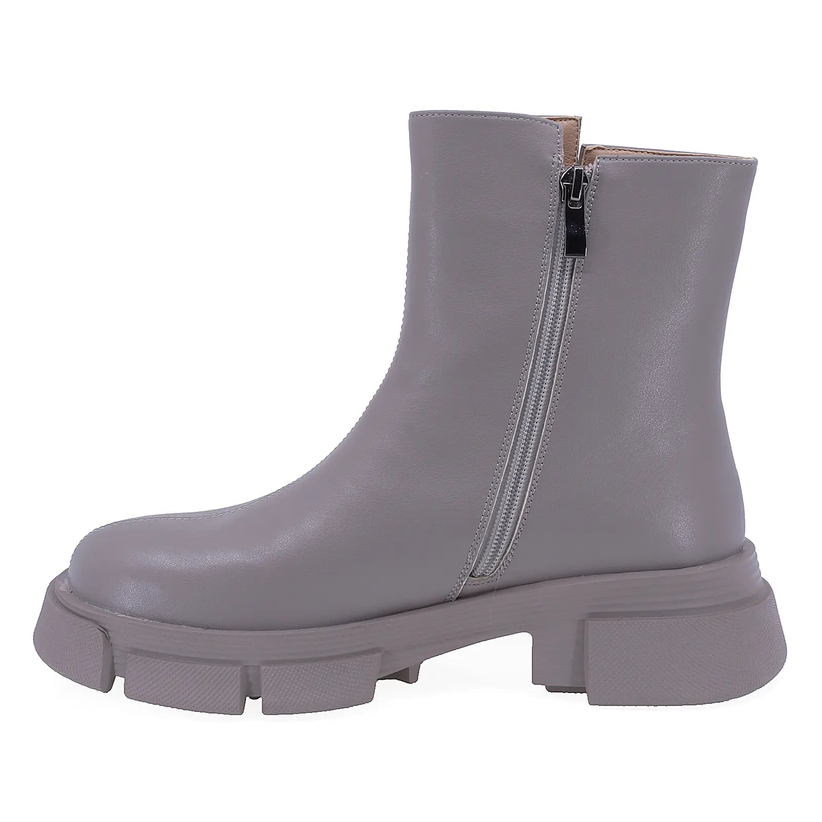 Ghete Dama Casual Anna Viotti Piele Naturala D106-F10503-A910-2 Gri