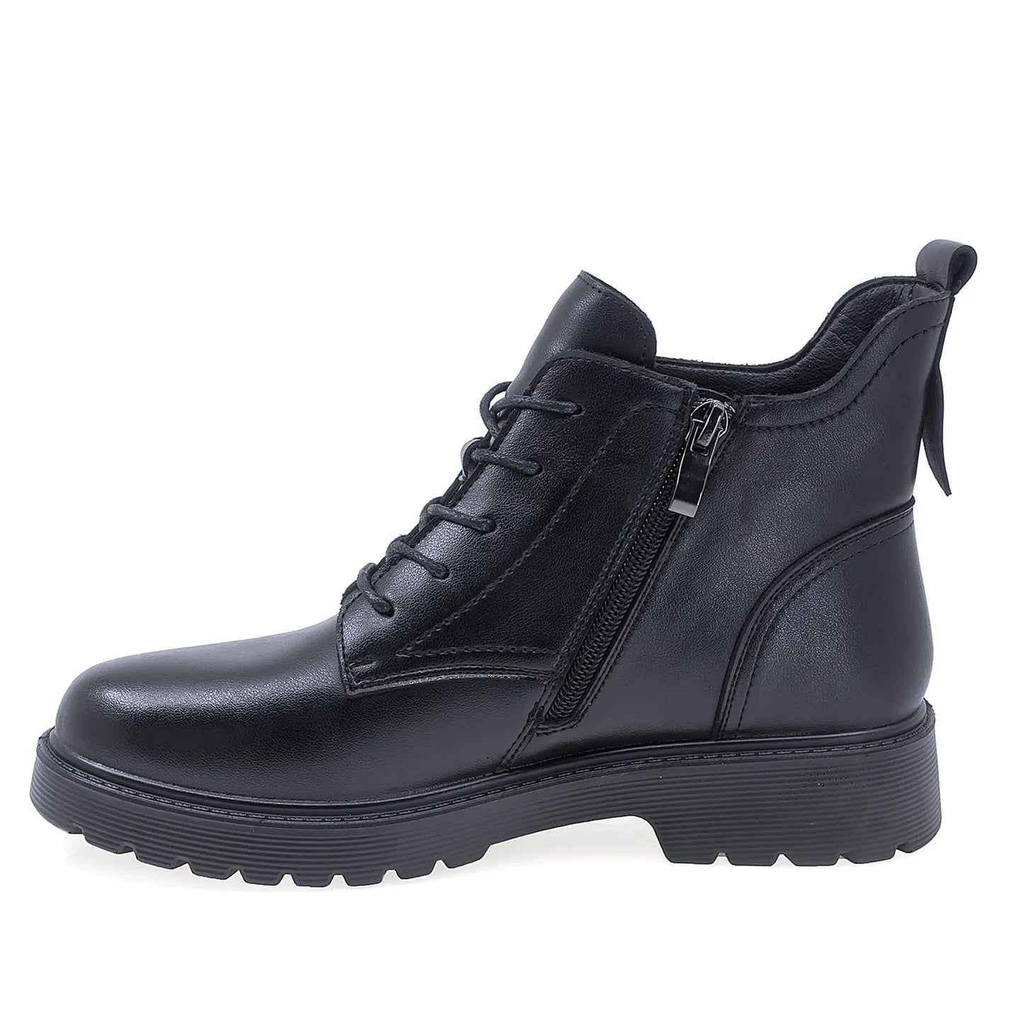 Ghete Dama Casual Anna Viotti Piele Naturala D111-3E18571-72 Negru