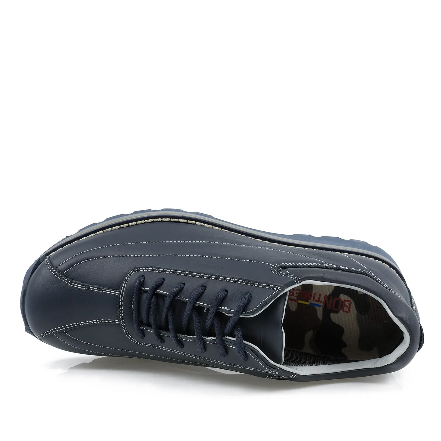 Pantofi barbati casual Bontimes piele naturala B635 albastru