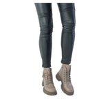 Ghete Dama Casual Anna Viotti Piele Naturala D26-COLOR Gri