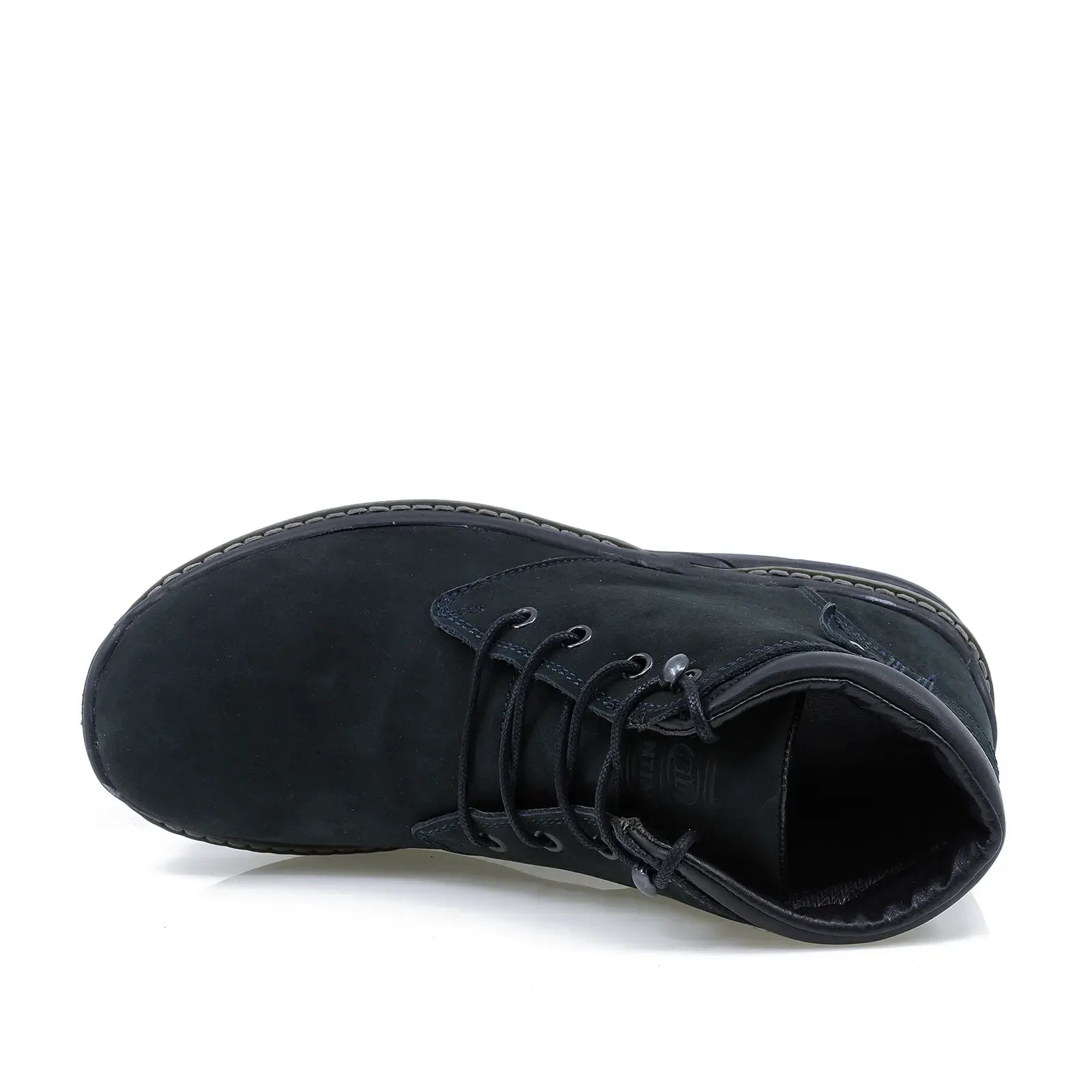 Ghete barbati casual Bontimes piele nabuc B671 Negru