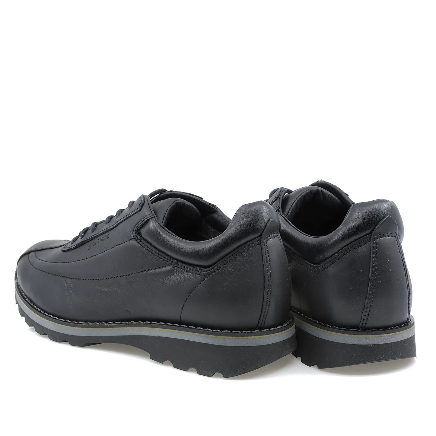 Pantofi barbati casual Bontimes piele naturala B635 negru
