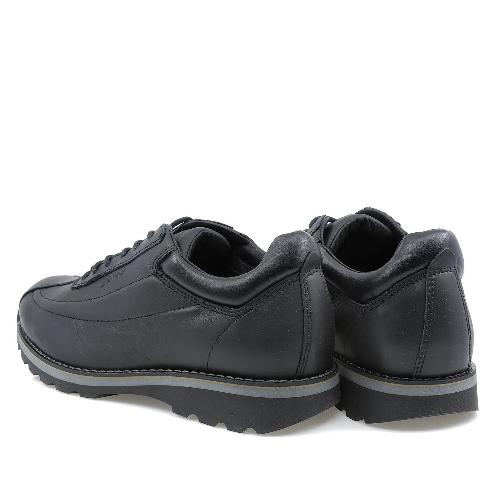 Pantofi barbati casual Bontimes piele naturala B635 negru