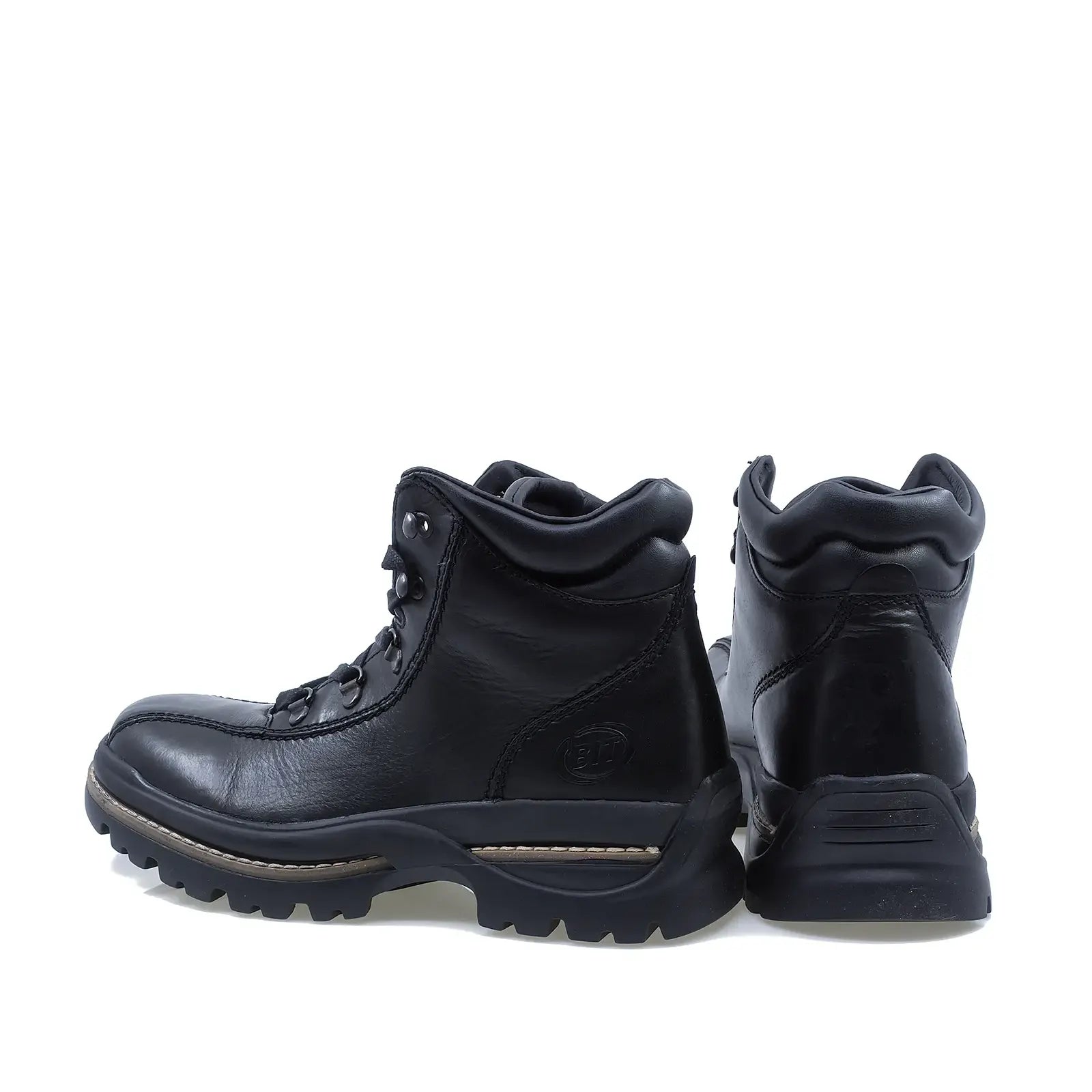 Ghete barbati casual Bontimes piele naturala B745 negru