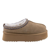 Papuci Dama Casual Anna Viotti Piele Intoarsa D113-BERDUN DB Camel