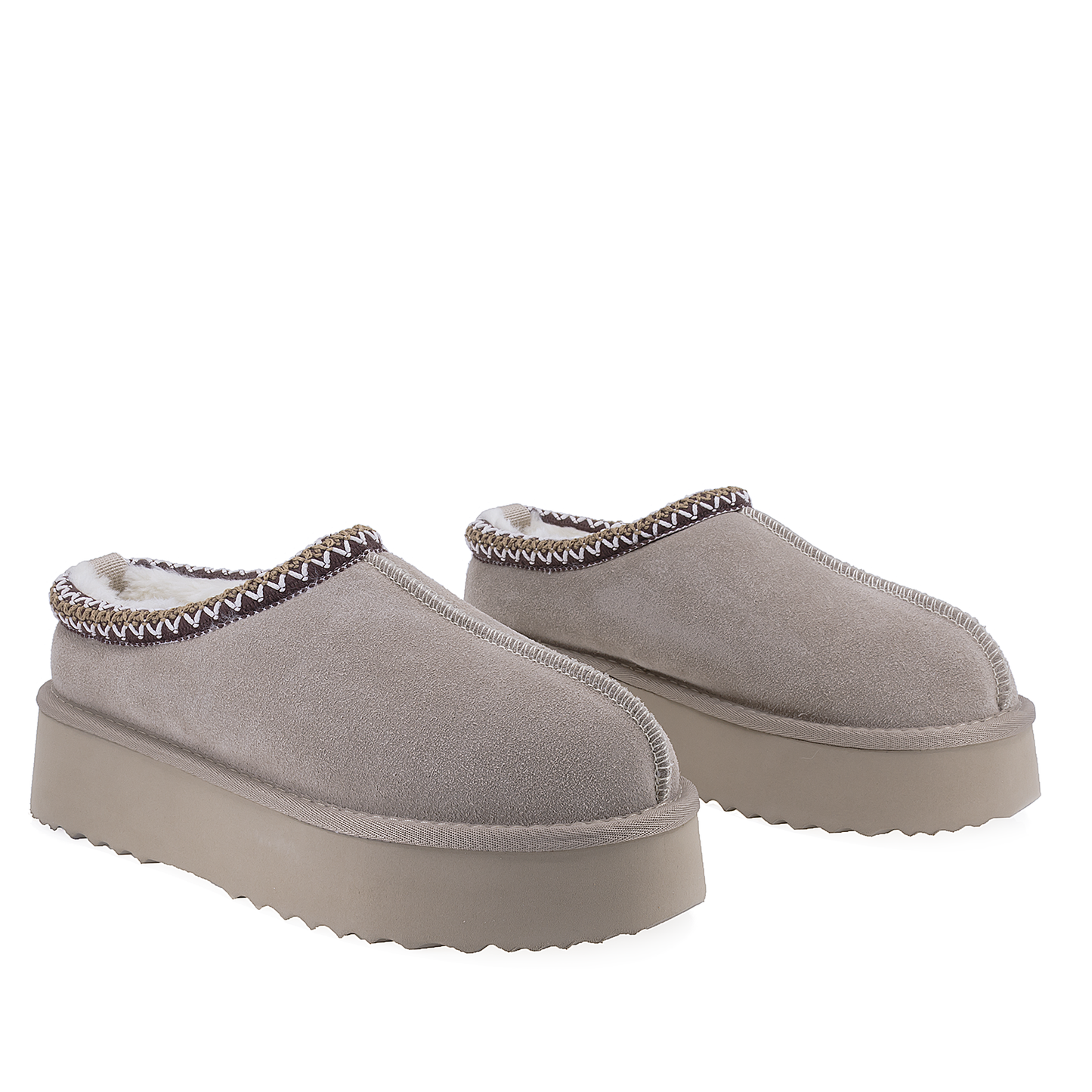 Papuci Dama Casual Anna Viotti Piele Intoarsa D113-BERDUN DB Gri