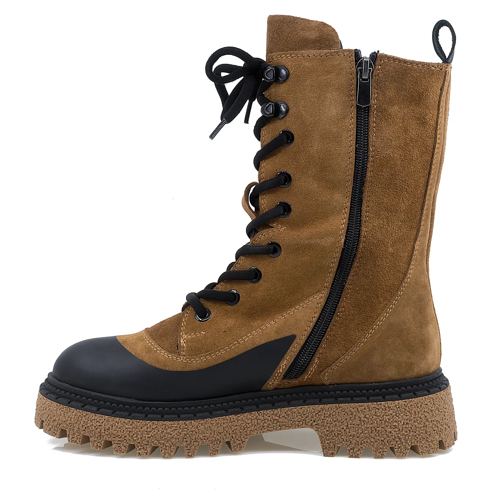 Ghete dama Anna Viotti 100 maro piele intoarsa 2