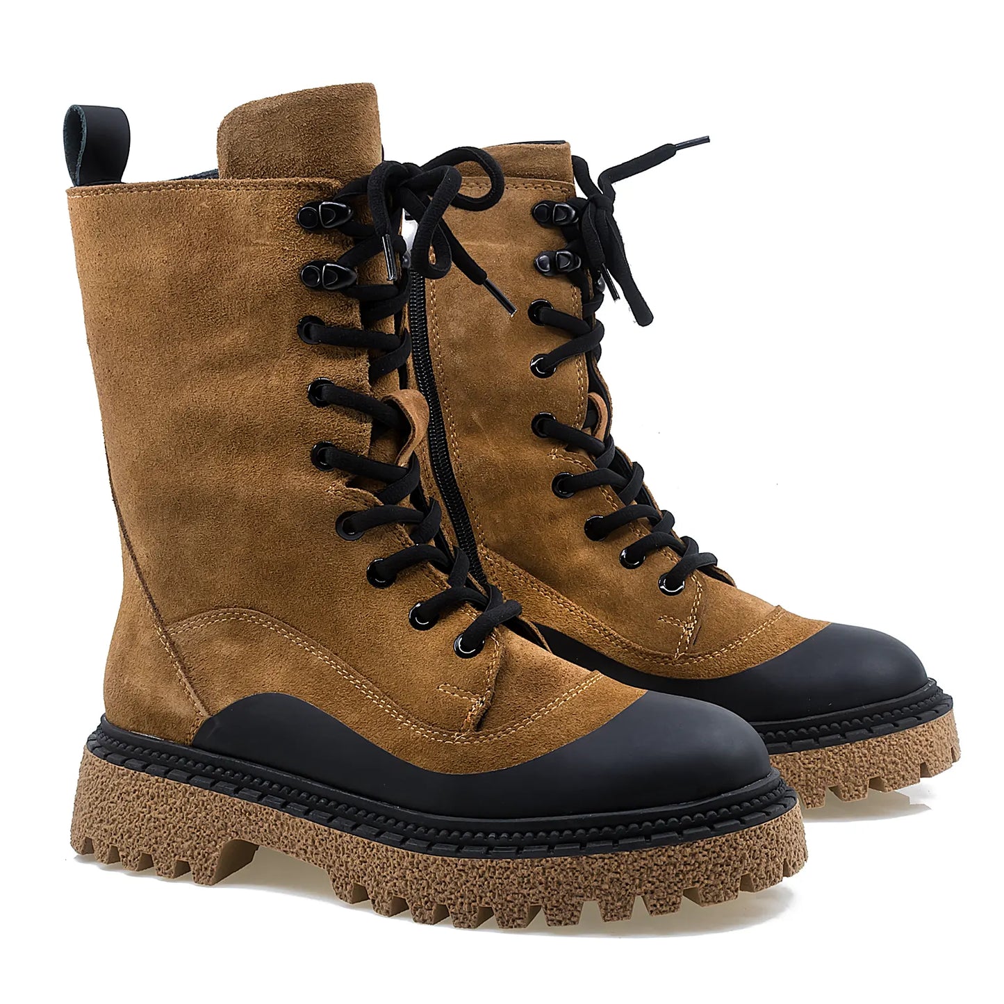 Ghete dama Anna Viotti 100 maro piele intoarsa 1