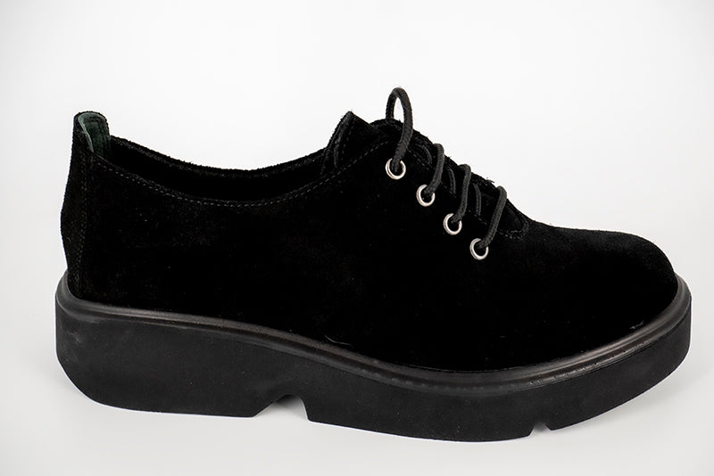 PANTOFI DAMA CASUAL ANNA VIOTTI NEGRI DIN PIELE NATURALA - 1001