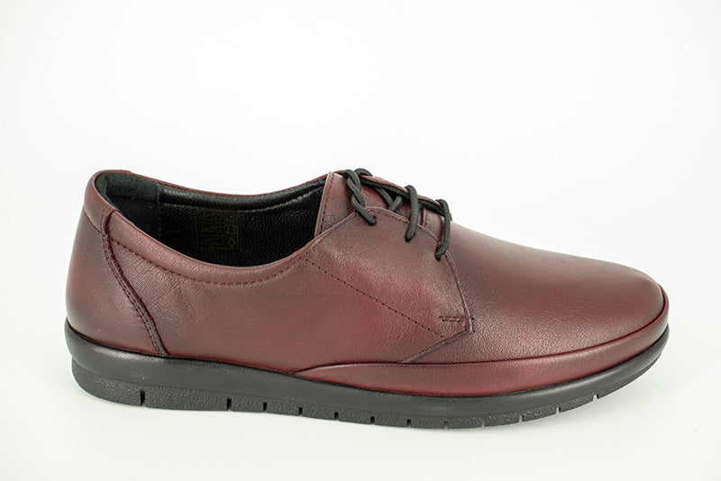 PANTOFI DAMA ANNA VIOTTI DIN PIELE NATURALA BORDO- 703