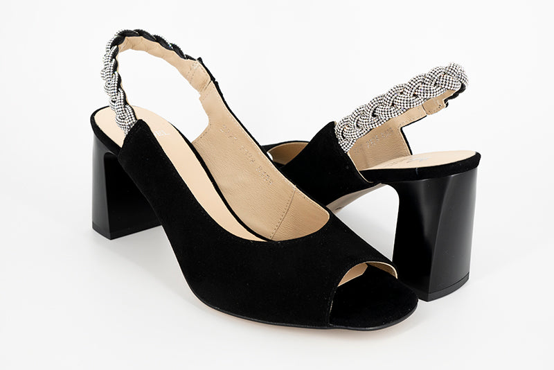 SANDALE KORDEL DIN PIELE NATURALA NEGRU - 2328