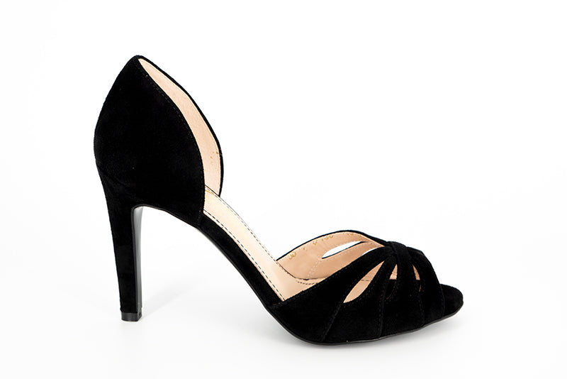 Sandale dama Guban din piele naturala negru - 1586