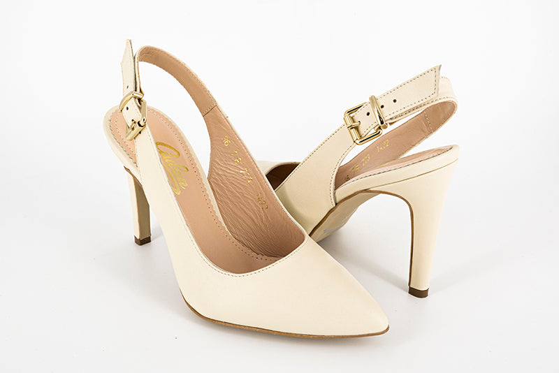 Pantofi Dama Guban Din Piele Naturala bej - 1422