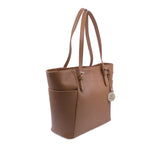 Geantă damă Michelle Anna Fellini piele naturala coniac