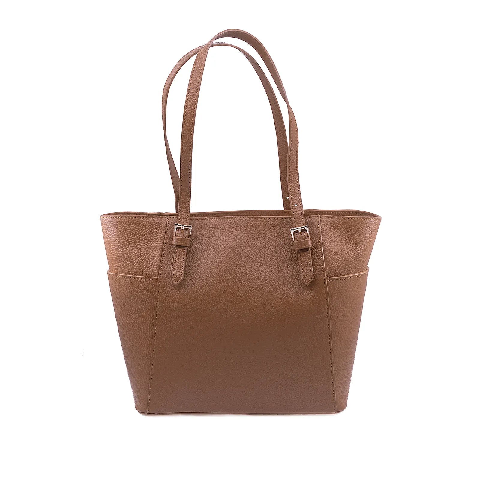 Geantă damă Michelle Anna Fellini piele naturala coniac