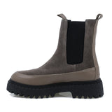 Ghete dama Anna Viotti din piele intoarsa D 30-120 gri-1