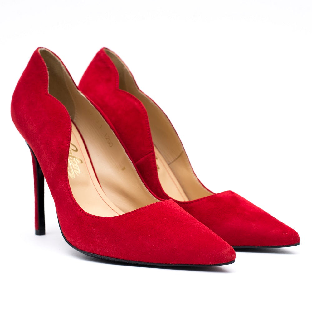 Pantofi eleganti GUBAN Rosu din piele naturala