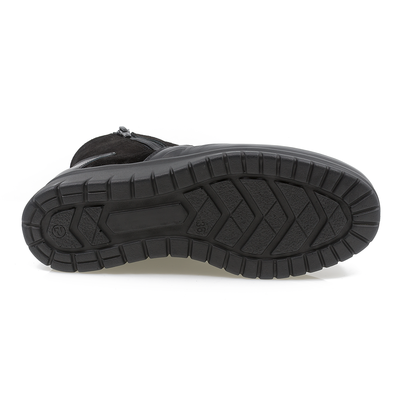 Ghete dama Anna Viotti din piele naturala D 1262 negru