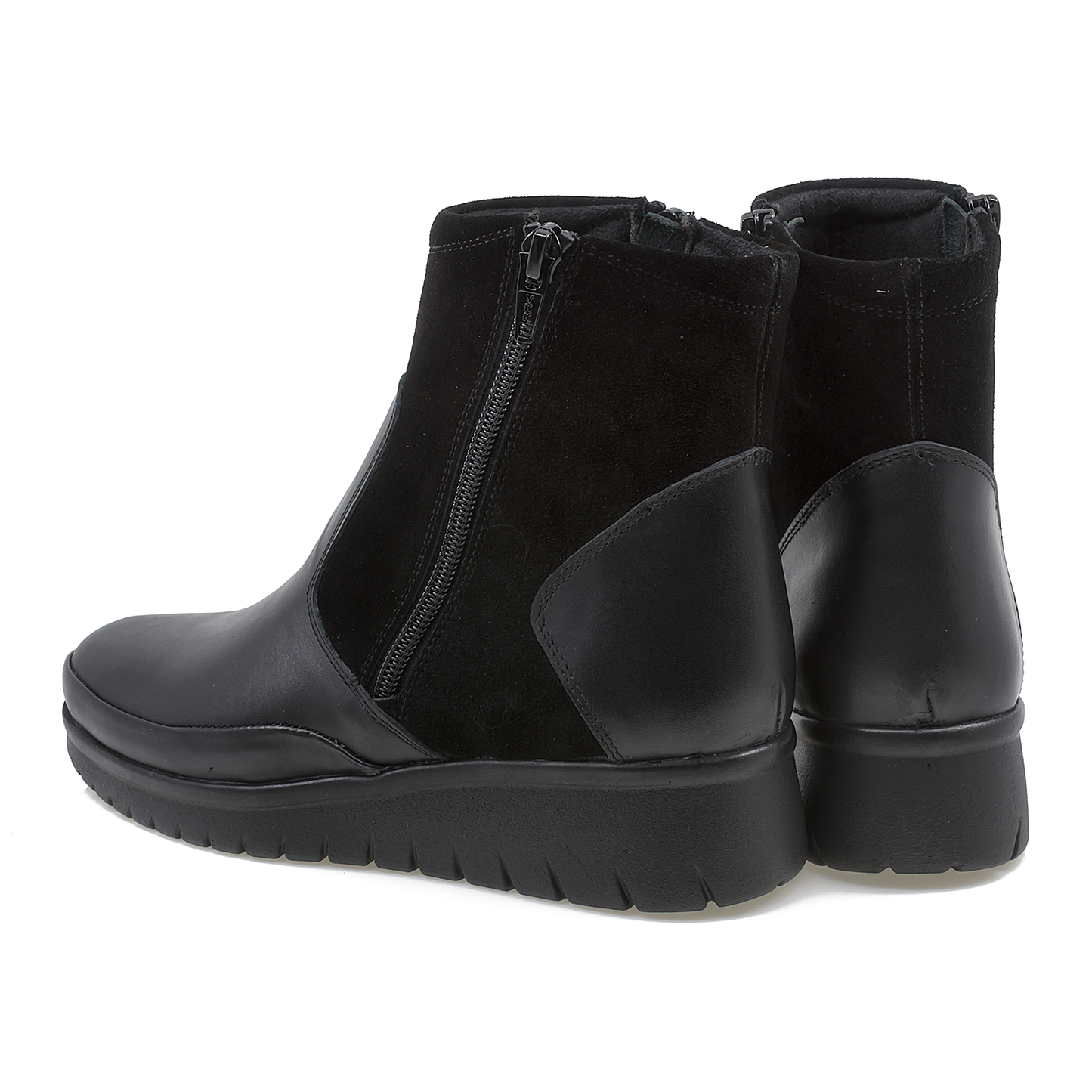 Ghete dama Anna Viotti din piele naturala D 1262 negru