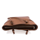 Geantă damă Michelle Anna Fellini piele naturala coniac