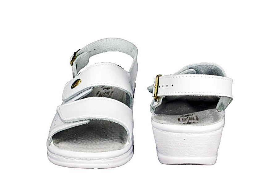 Saldale medicinale alb Sanital Light din piele naturala