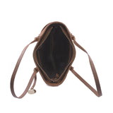 Geantă damă Michelle Anna Fellini piele naturala coniac