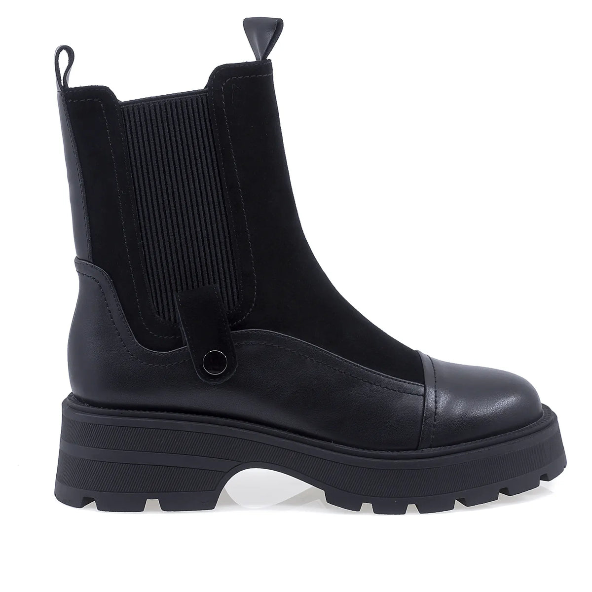 Ghete Dama Casual Anna Viotti Piele Intoarsa D105-6010R-LV1172-NT-01-TL-03 negre