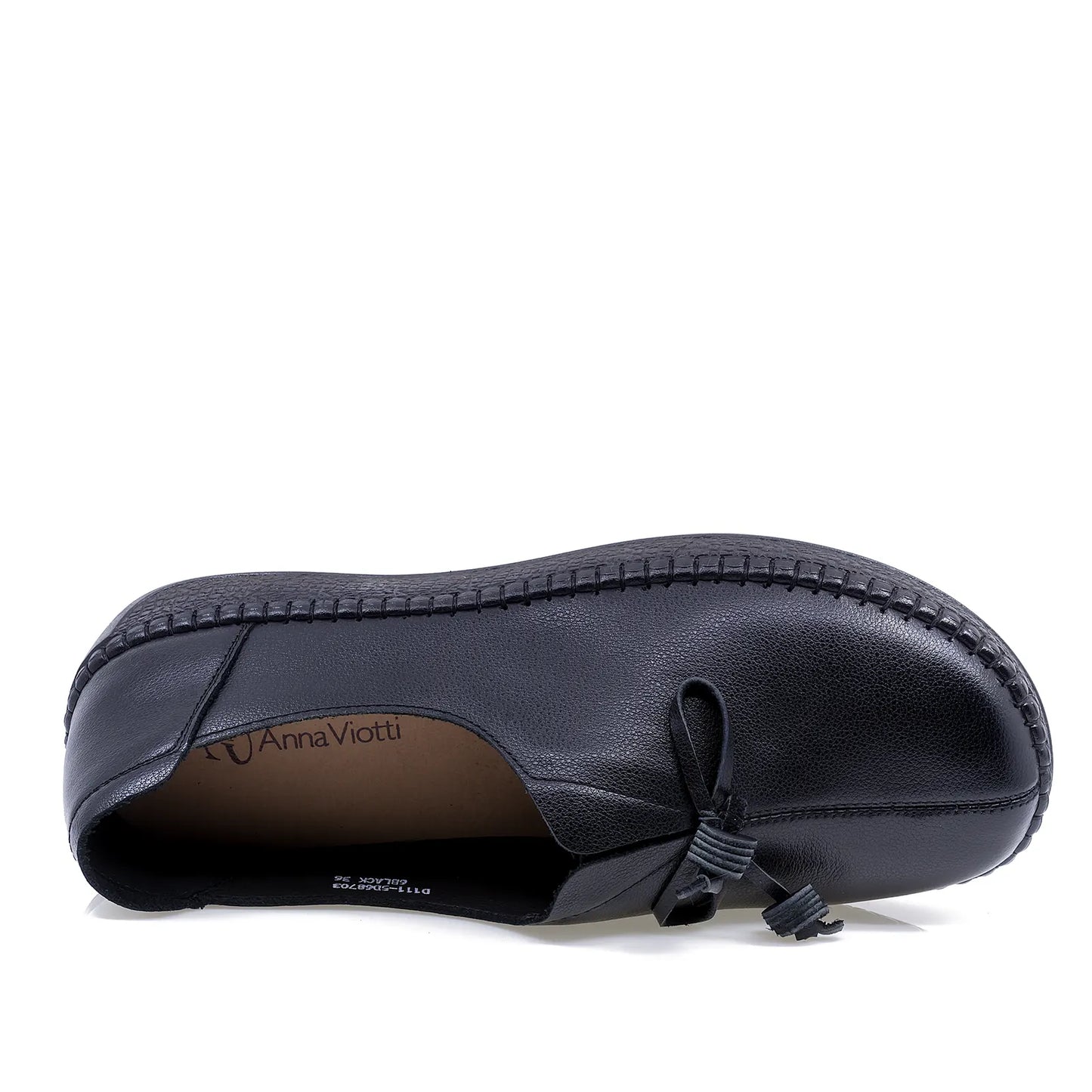Pantofi dama casual Anna Viotti piele naturala D111-5D68703-6 negru