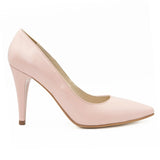 Pantofi dama eleganti Anna Viotti piele naturala F60 roz