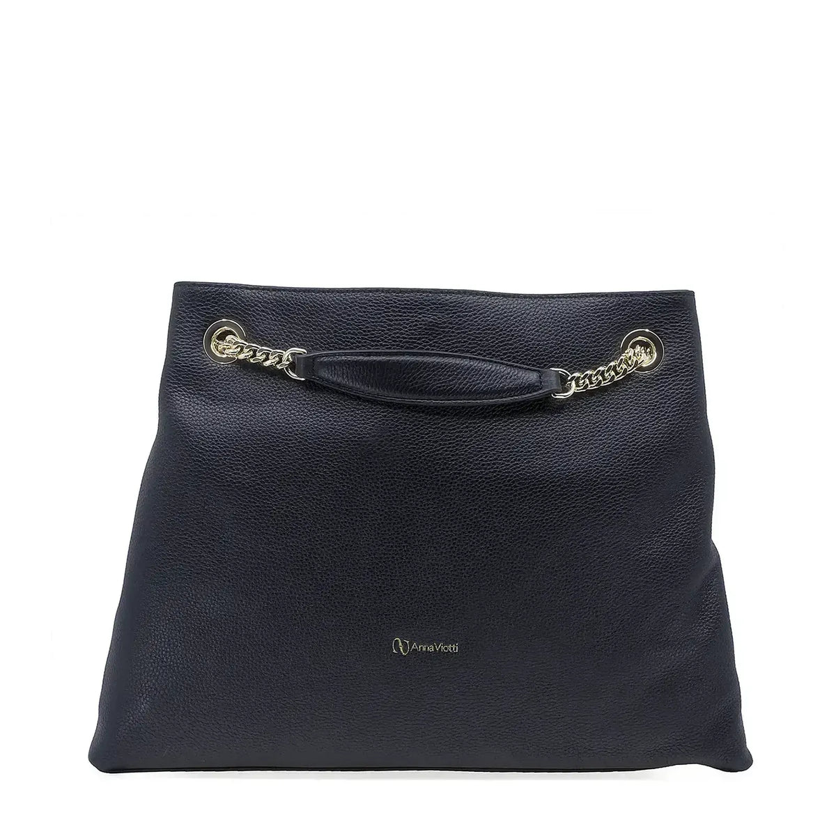 Geantă damă Anna Viotti piele naturala CS1346R neagra