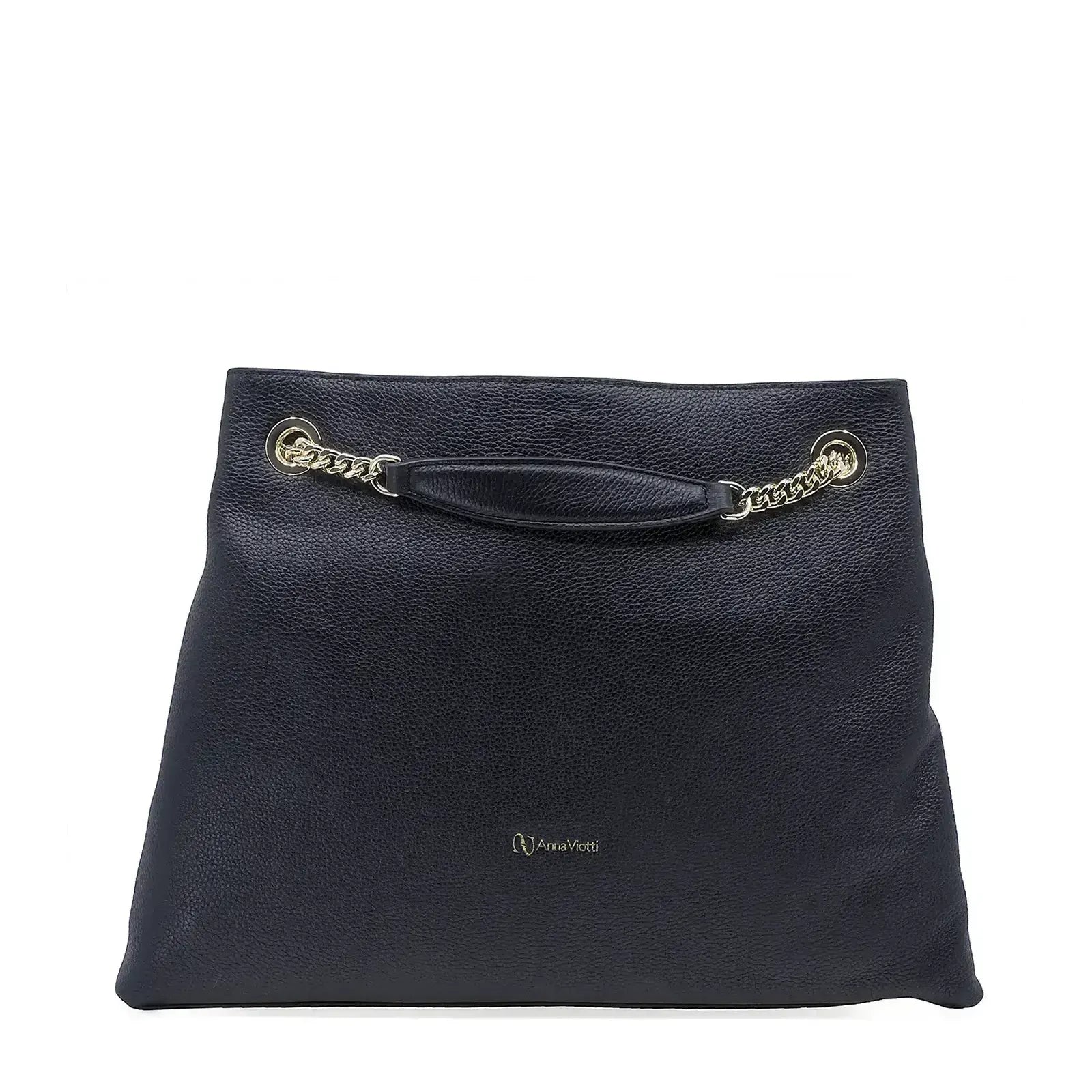 Geantă damă Anna Viotti piele naturala CS1346R neagra