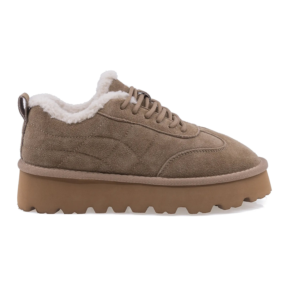 Pantofi Dama Casual Anna Viotti Piele Intoarsa D113-2680 camel