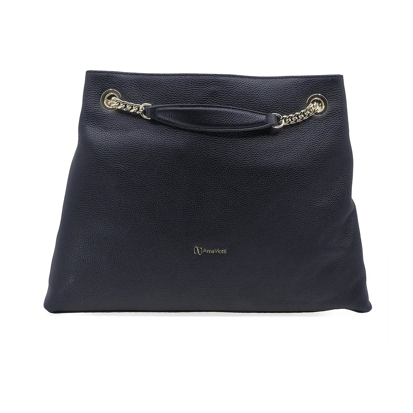 Geantă damă Anna Viotti piele naturala CS1346R neagra