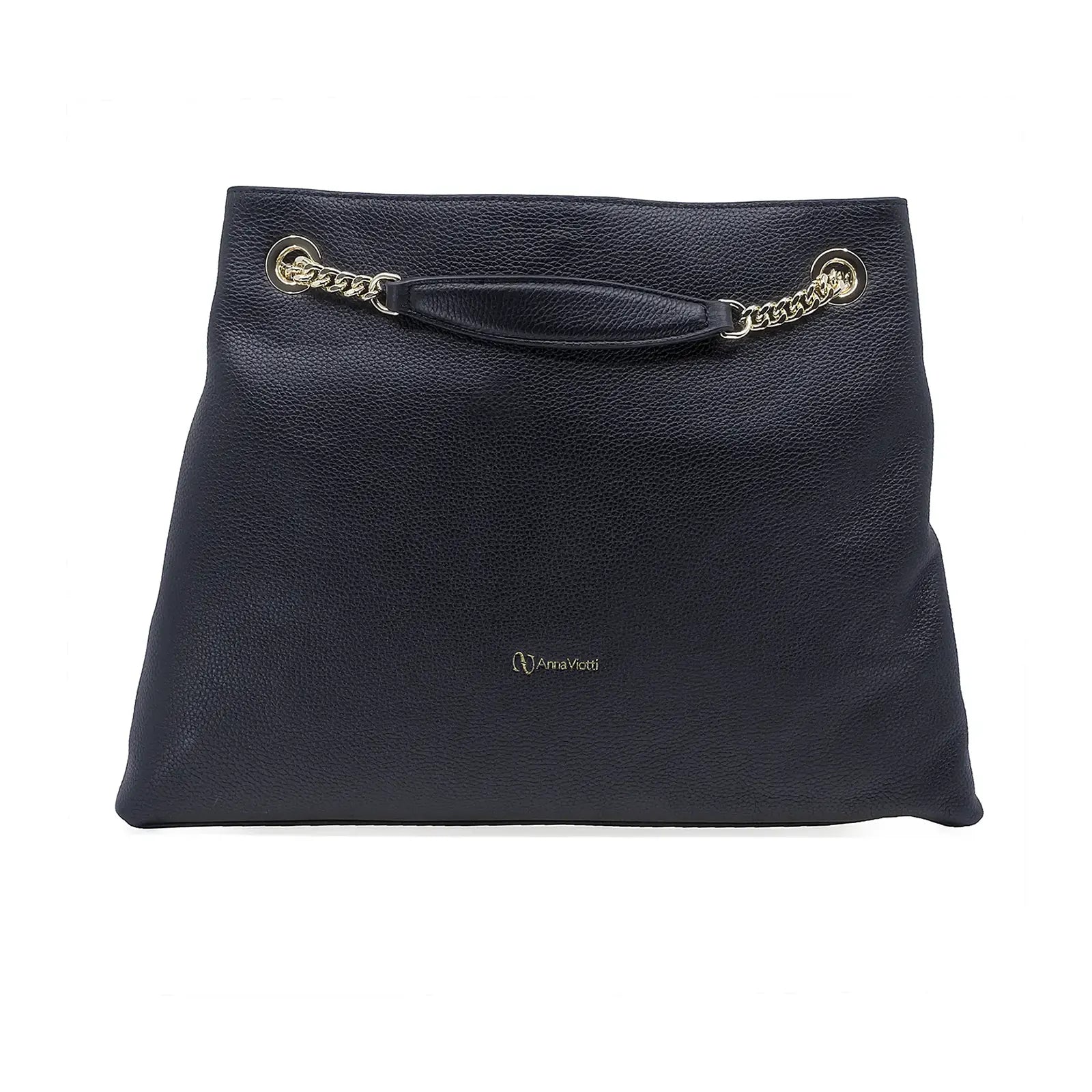 Geantă damă Anna Viotti piele naturala CS1346R neagra