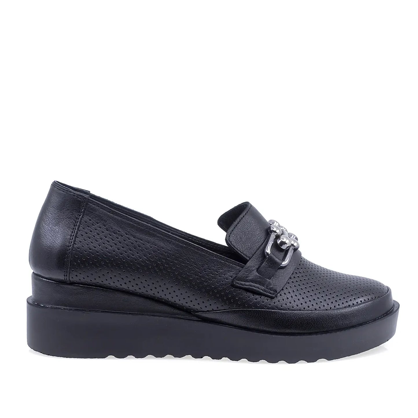 Pantofi Dama Casual Anna Viotti Piele naturala D22-S444 negru