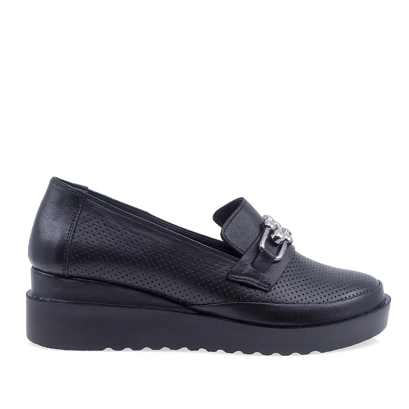 Pantofi Dama Casual Anna Viotti Piele naturala D22-S444 negru