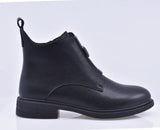 Ghete dama casual Anna Viotti piele naturala D111-B30058 negre