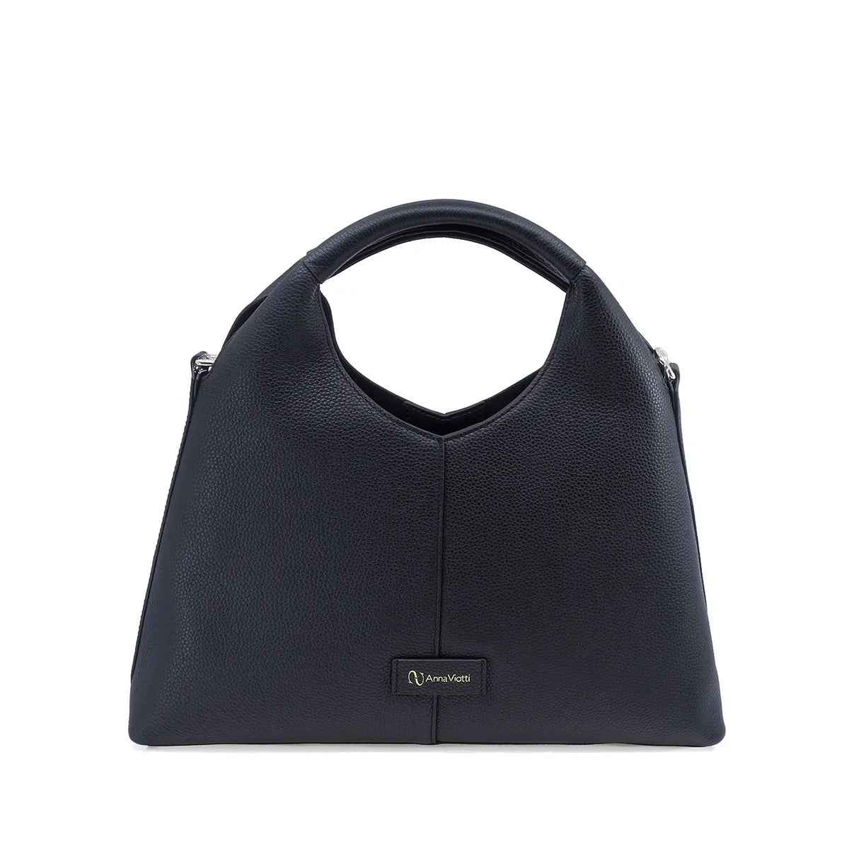 Geantă damă Anna Viotti piele naturala CS10479-001 neagra