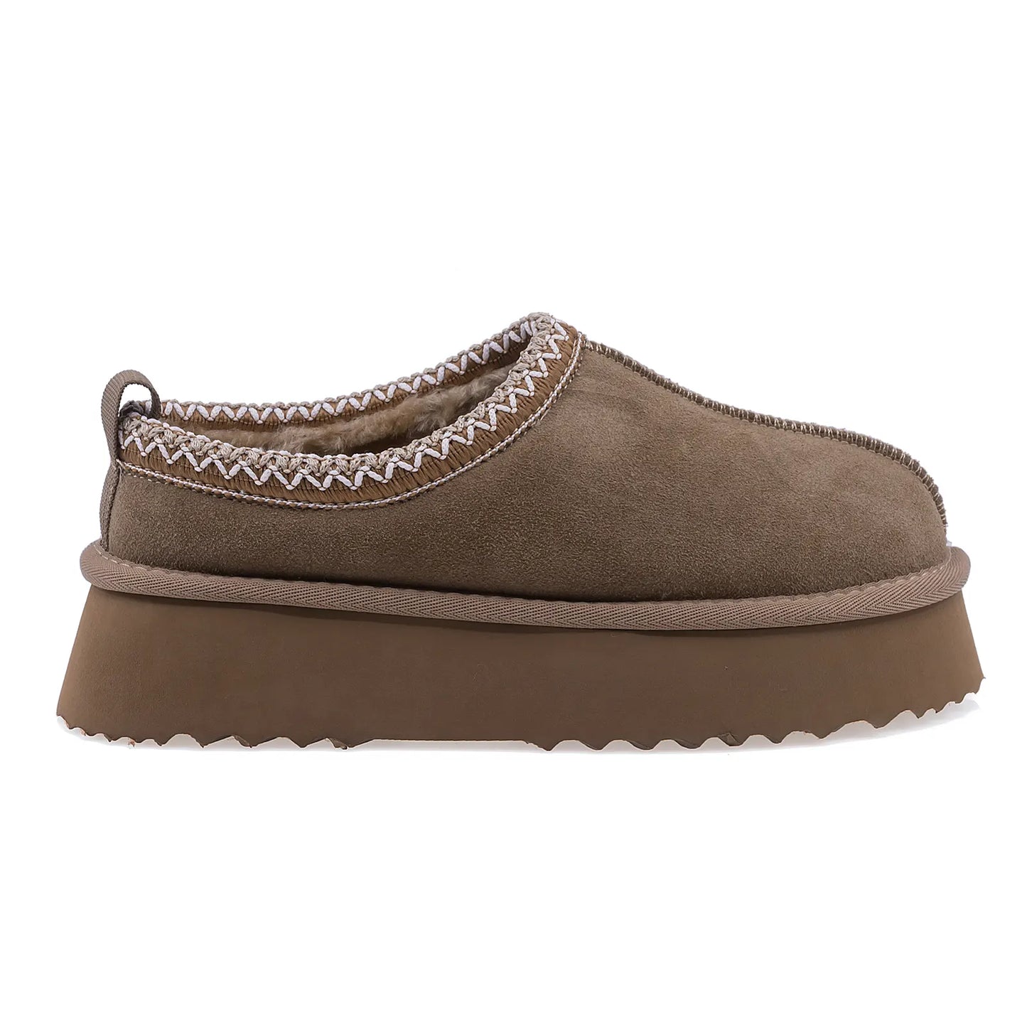 Pantofi Dama Casual Anna Viotti Piele Intoarsa D121-DS5358 castaniu
