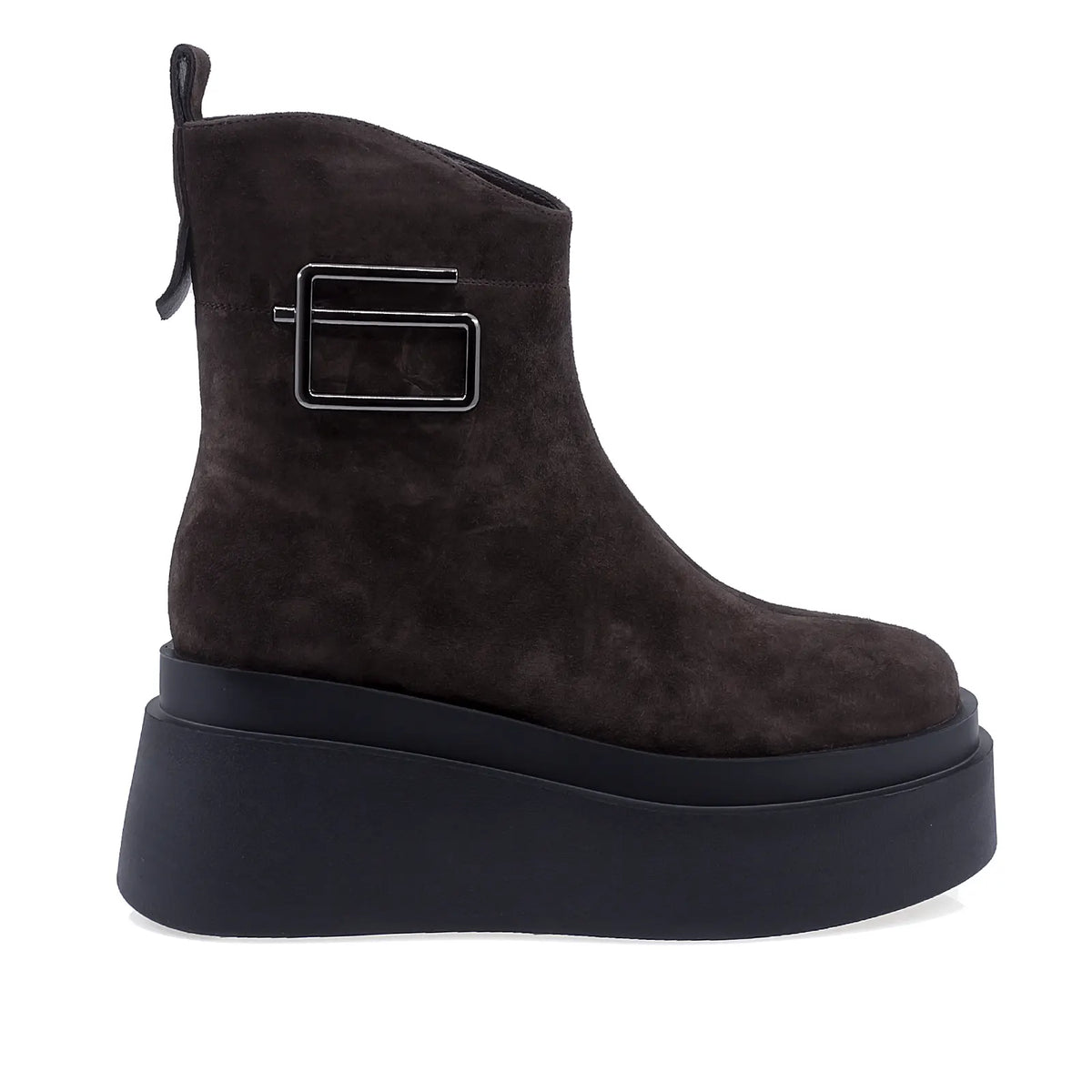 Ghete Dama Casual Anna Viotti Piele Nabuc D122-P115-292 maro