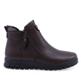 Ghete dama casual Anna Viotti piele naturala D111-MB220281 maro