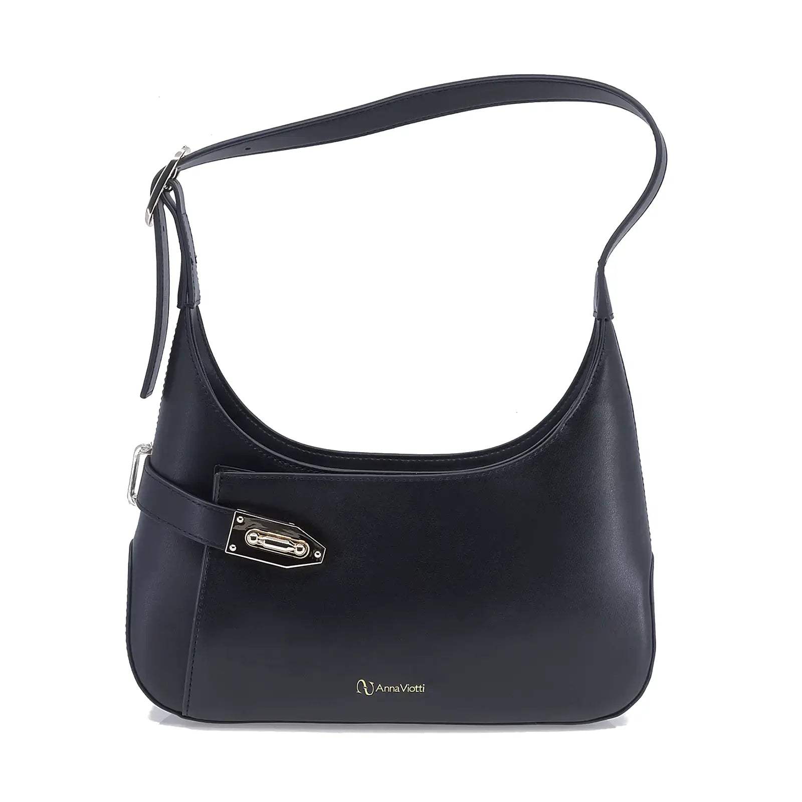Geantă damă Anna Viotti piele naturala CS6892A001 neagra